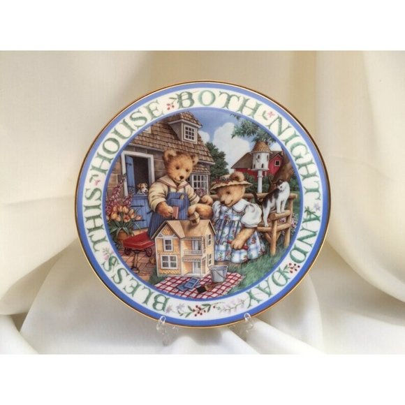 Royal Doulton China Plate, “Bless This House”, Limited Edition, Franklin Mint PD - Picture 7 of 7